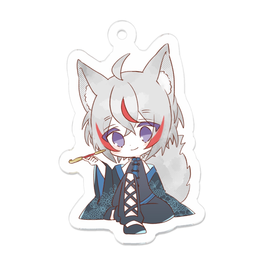 【狐御こみ×ねこ美】SDアクリルキーホルダー