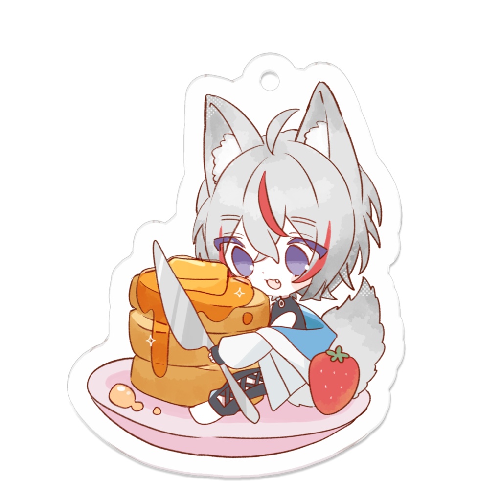 【狐御こみ×ねこ美】SDアクリルキーホルダー