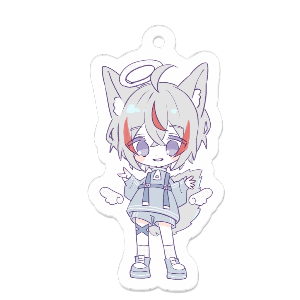 【狐御こみ×ねこ美】SDアクリルキーホルダー