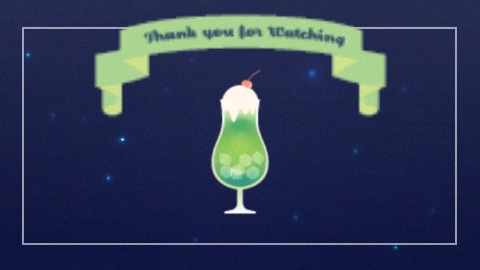 【無料・配信素材】クリームソーダのエンディング用背景動画ループ素材【Meira Base】