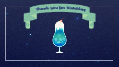 【無料・配信素材】クリームソーダのエンディング用背景動画ループ素材【Meira Base】