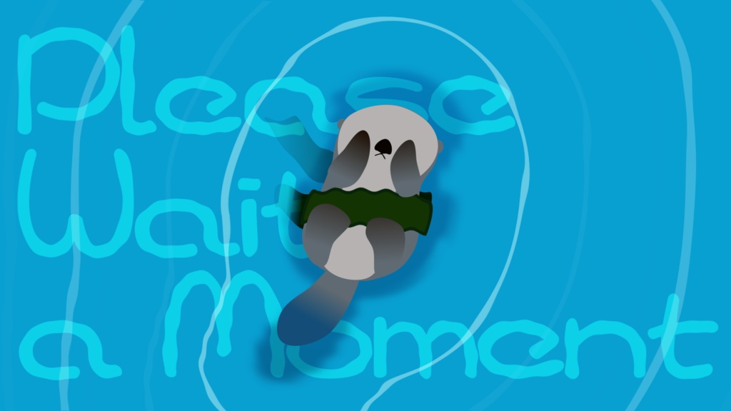 【無料・配信素材】ラッコの待機画面・エンディングループ動画【Meira Base】