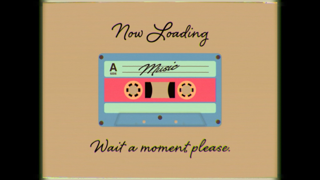 【無料・配信素材】カセットテープの待機画面ループ動画【Meira Base】