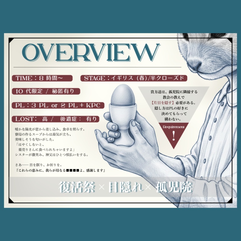 【CoCシナリオ】Trinity not,Forget me not.【SPLL:E187665】