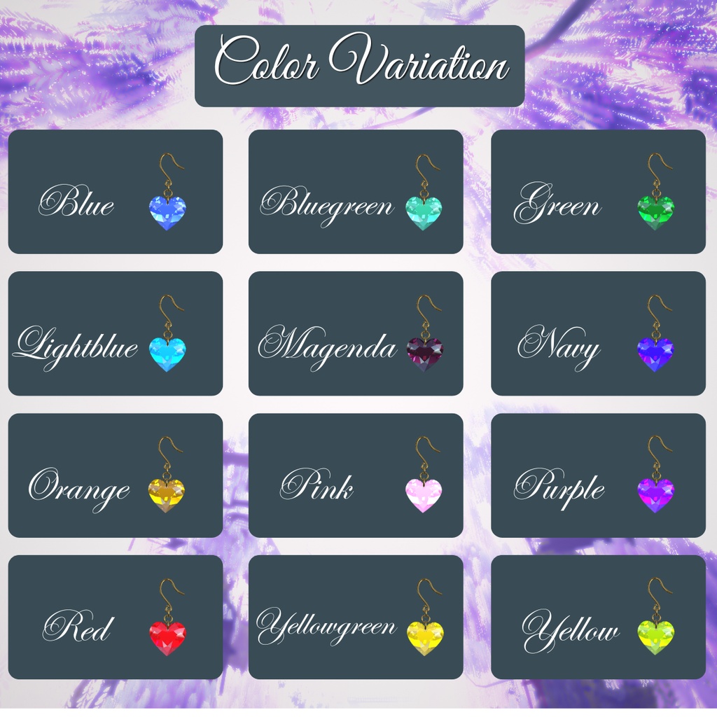 【無料配布】【17アバター位置調整済】heart crystal【VRChat】
