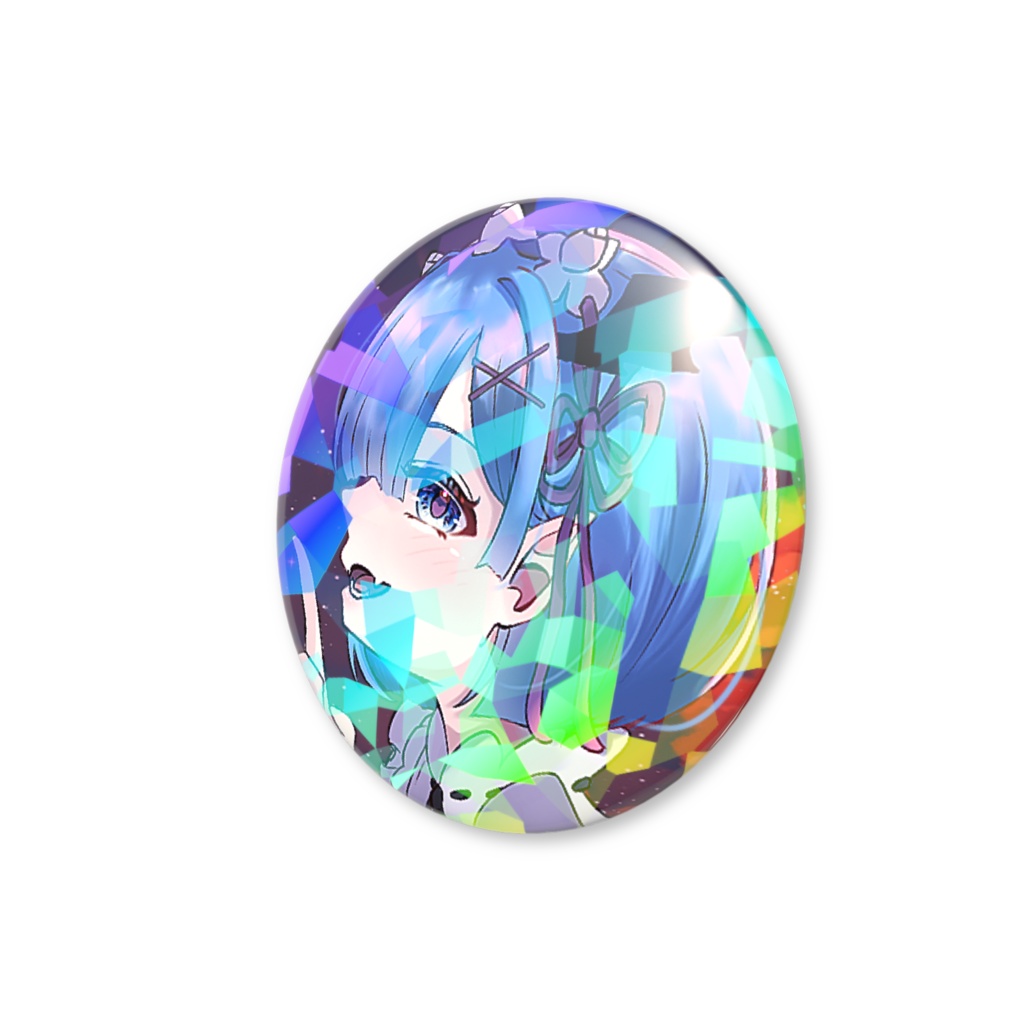 リゼロ レム ヴァンパイア ホログラム缶バッジ