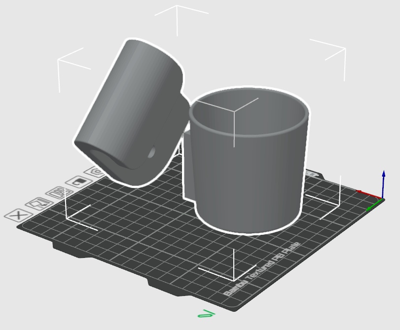 Z34専用 助手席ニーサポート取付 カップホルダー【車体無加工/3Dプリント用STL】Ver2.0