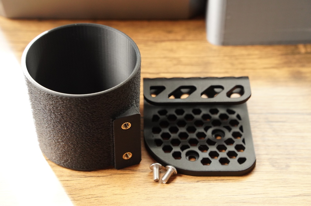 【艶消し黒PETG】 Z34用 カップホルダー(助手席側)Ver.5|3Dプリント製・未処理 RHD