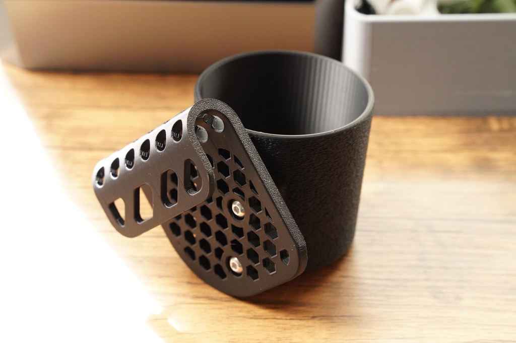 【艶消し黒PETG】 Z34用 カップホルダー(助手席側)Ver.5|3Dプリント製・未処理 RHD