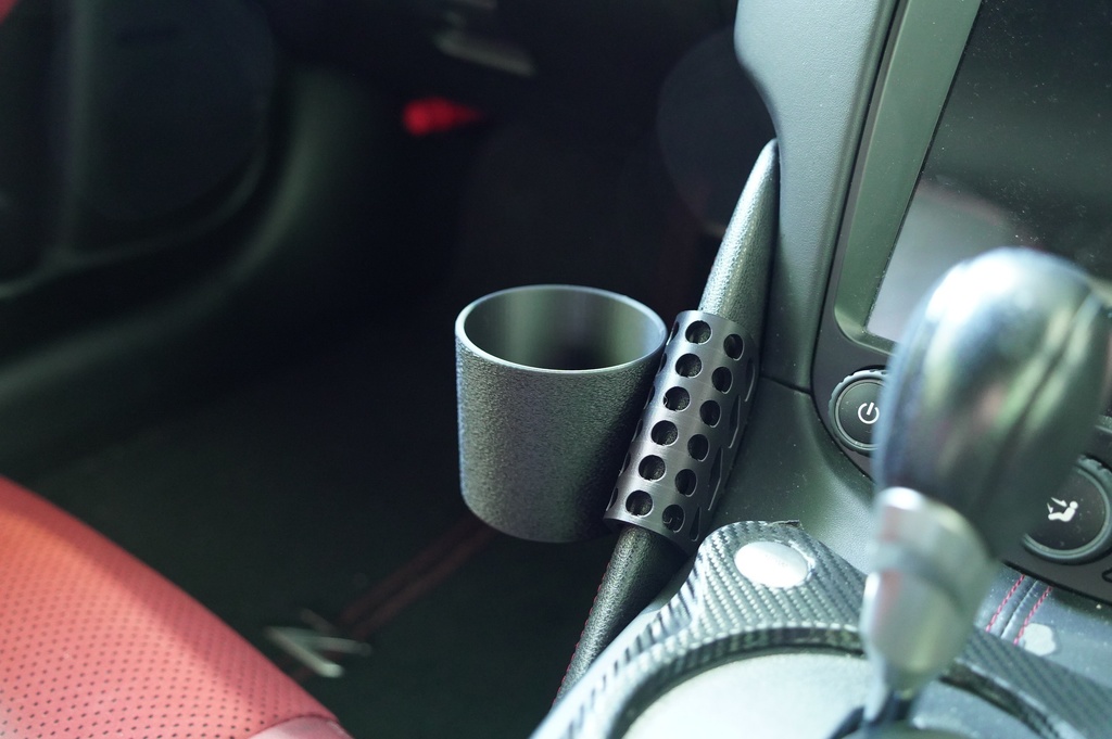 【艶消し黒PETG】 Z34用 カップホルダー（助手席側）Ver.5｜3Dプリント製・未処理　RHD
