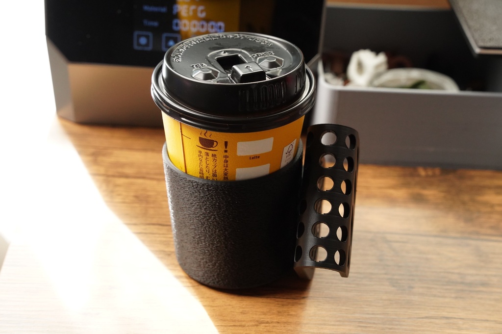 【艶消し黒PETG】 Z34用 カップホルダー(助手席側)Ver.5|3Dプリント製・未処理 RHD