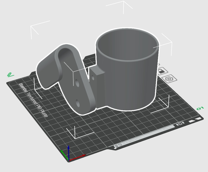 Nissan 370Z Passenger Knee Support Cup Holder (LHD Only) – No Modification | 3D Printable STL