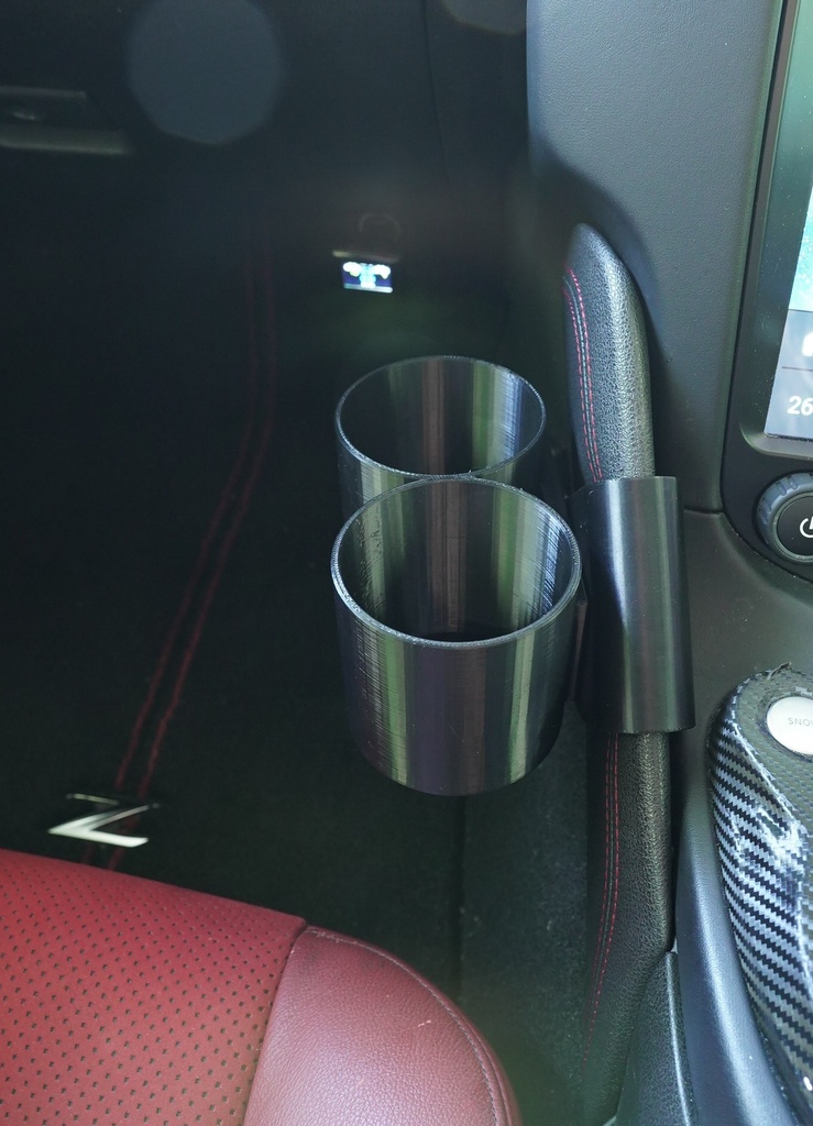 純正と同じボトル高さに対応。Z34専用 ダブルカップホルダー【先行販売】