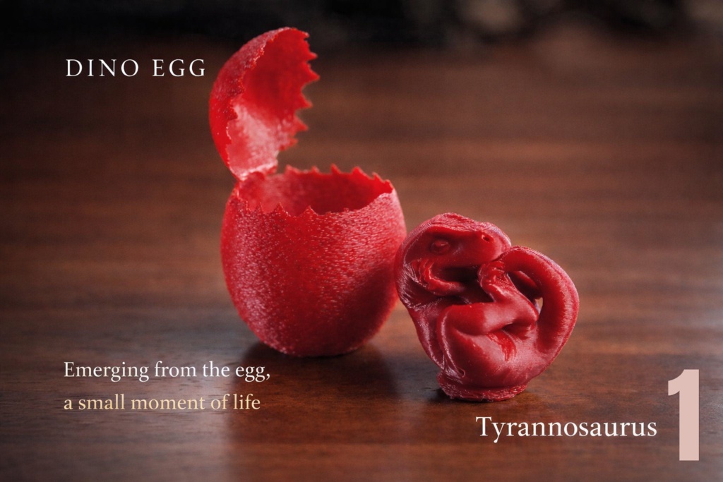 開けると恐竜！ディノエッグ（Tレックス／ヴェロキラプトル）体験型ミニフィギュア
