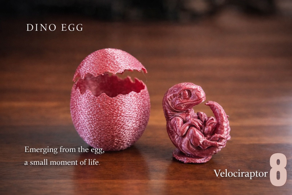 開けると恐竜!ディノエッグ(Tレックス/ヴェロキラプトル)体験型ミニフィギュア