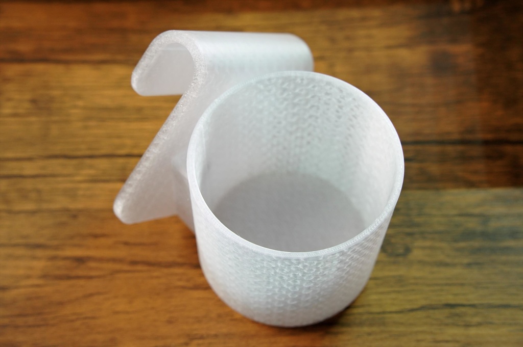 【透明PETG】受注生産 Z34用 カップホルダー(助手席側)Ver.5|3Dプリント製・未処理 RHD