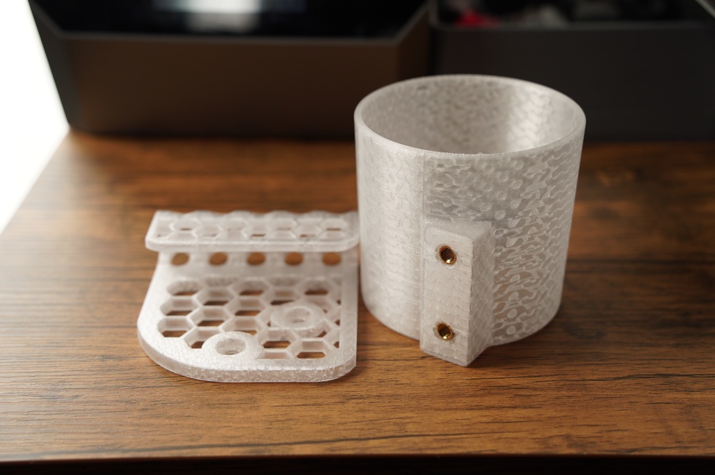 【透明PETG】受注生産 Z34用 カップホルダー(助手席側)Ver.5|3Dプリント製・未処理 RHD