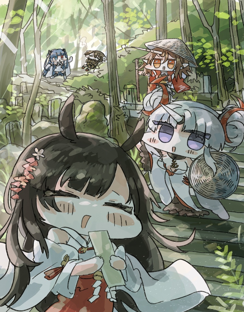 【ポストカード】みんなで山寺へ