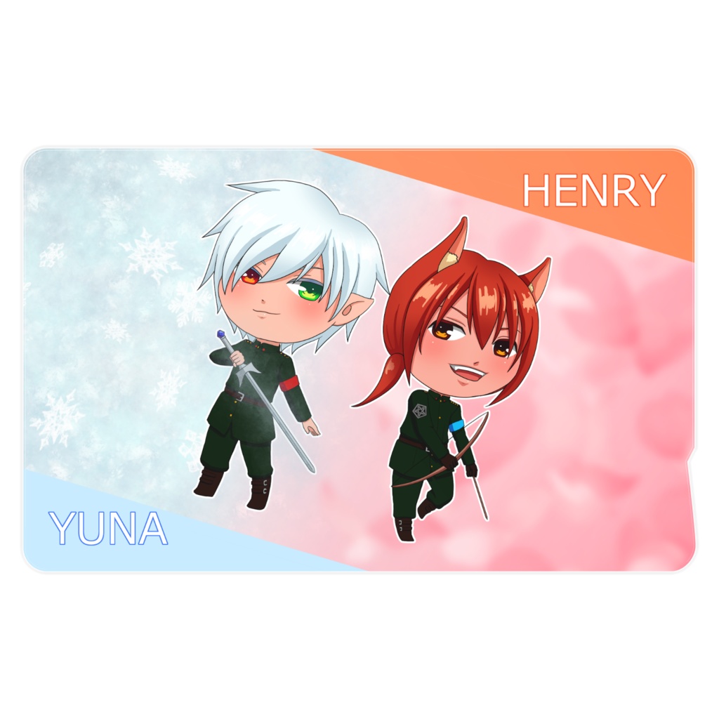 ユナ&アンリーICカードステッカー