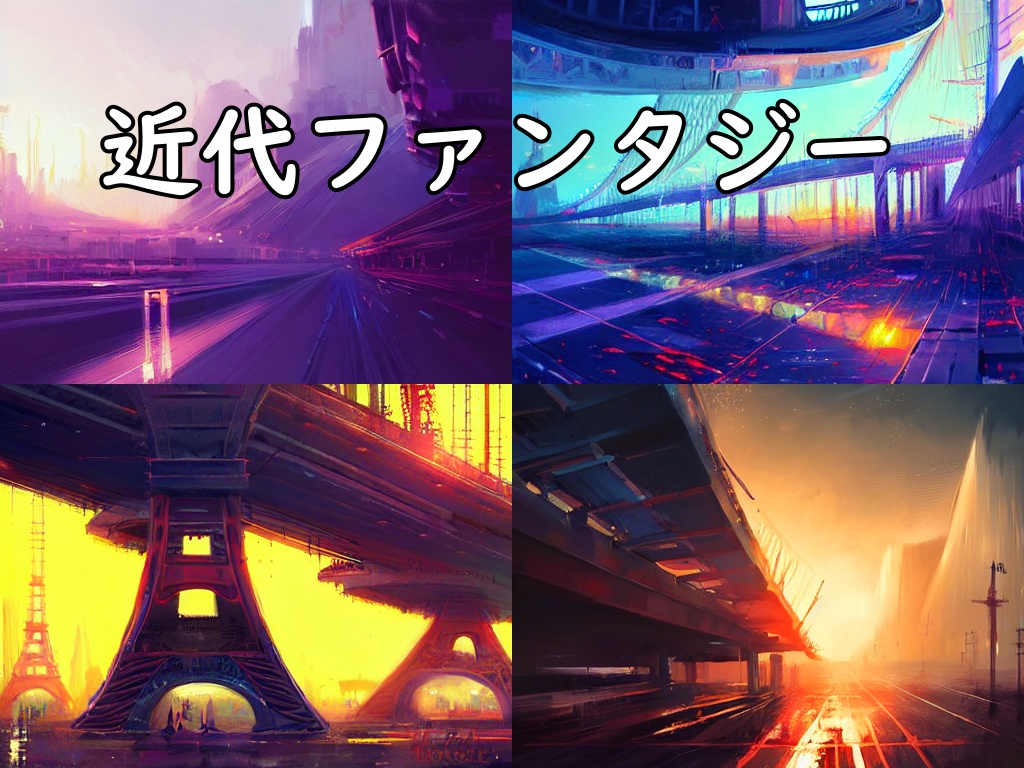 背景素材　近代ファンタジー