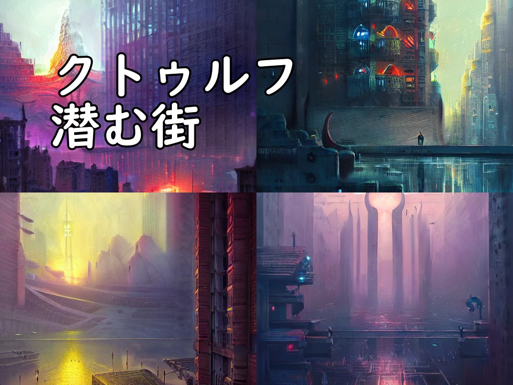 イラスト素材／背景素材 クトゥルフ潜む街 - FantasyCarnival(ファンタジーカーニバル) - BOOTH