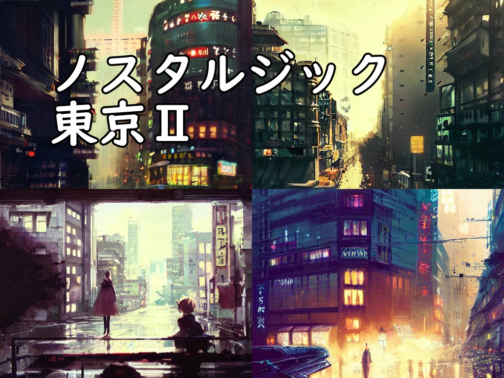 イラスト素材／背景素材　ノスタルジック東京Ⅱ