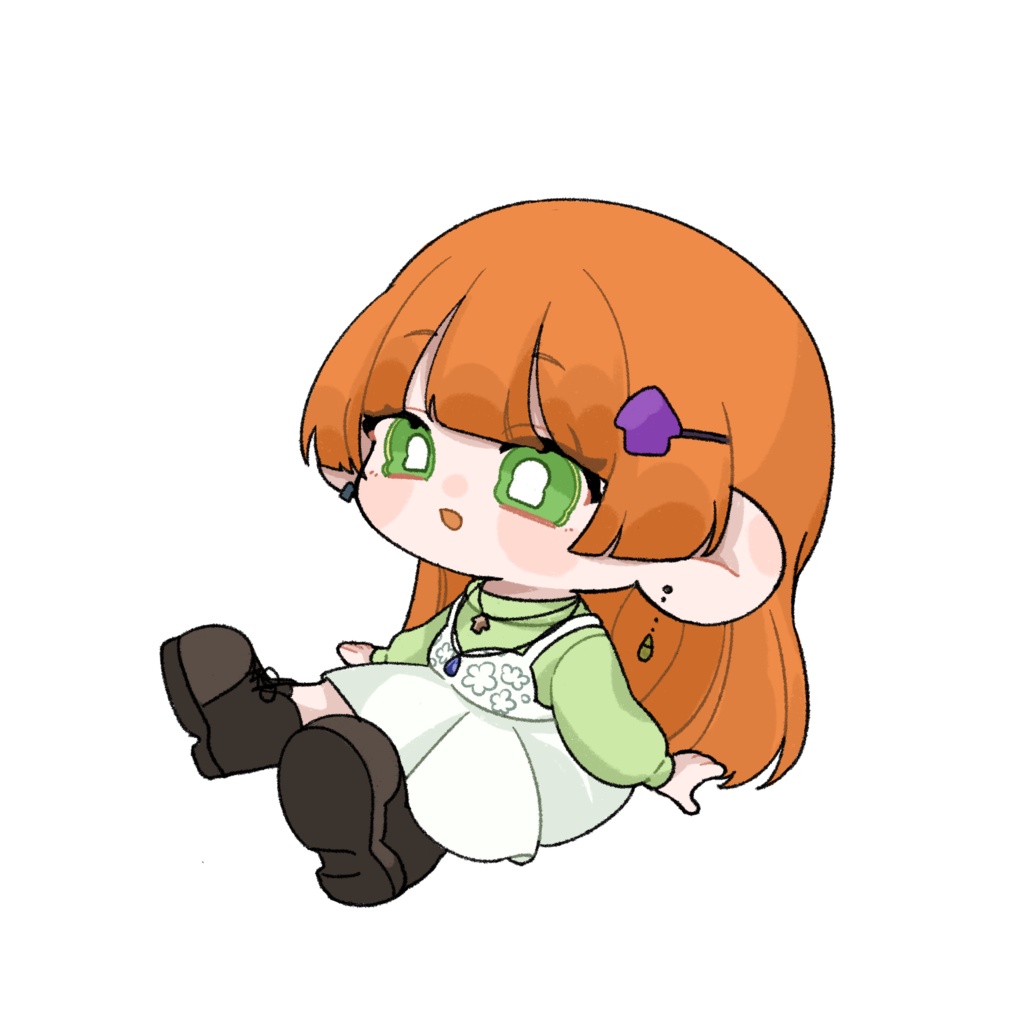 おすわりあまびえアクリルキーホルダー