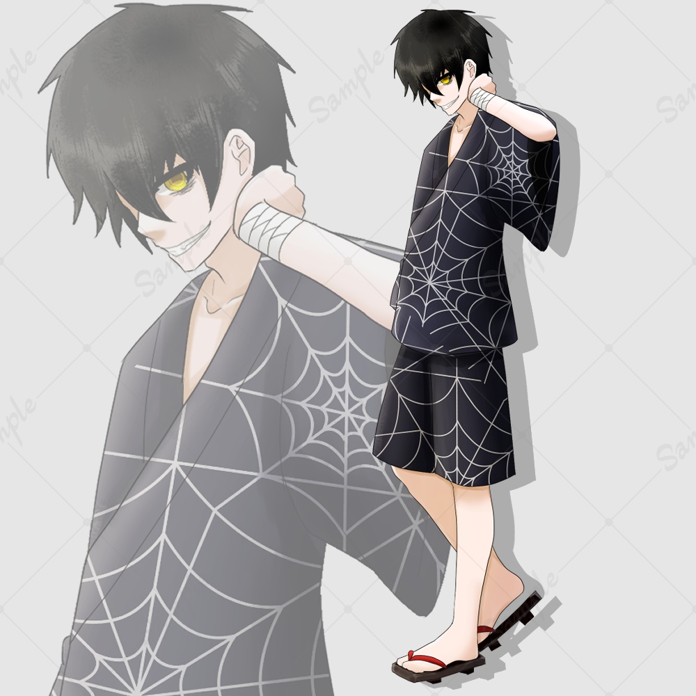 【無料】和服の男の立ち絵