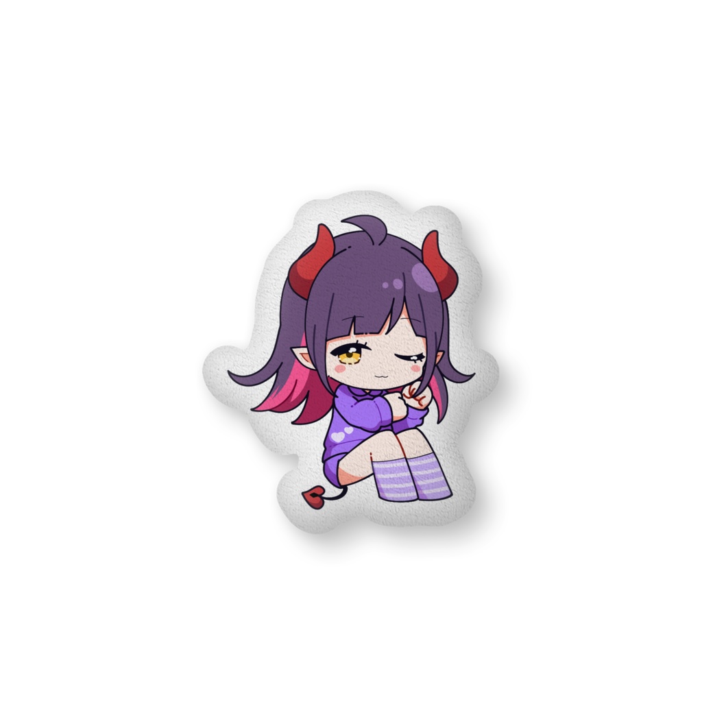 【黒羽ルカ】ぷりちぃクッション【バレンタイン】