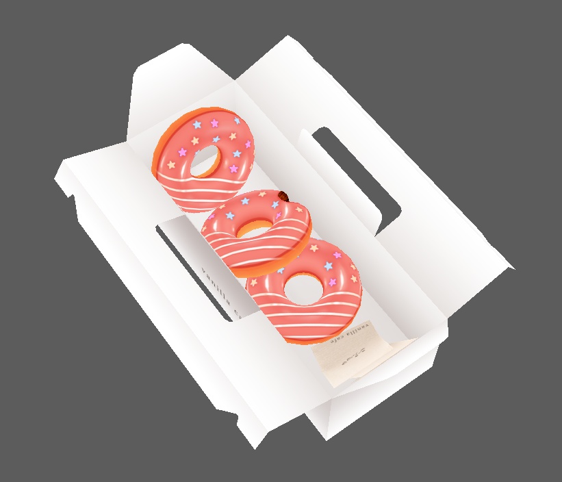 ドーナツ【3Dモデルデータ】