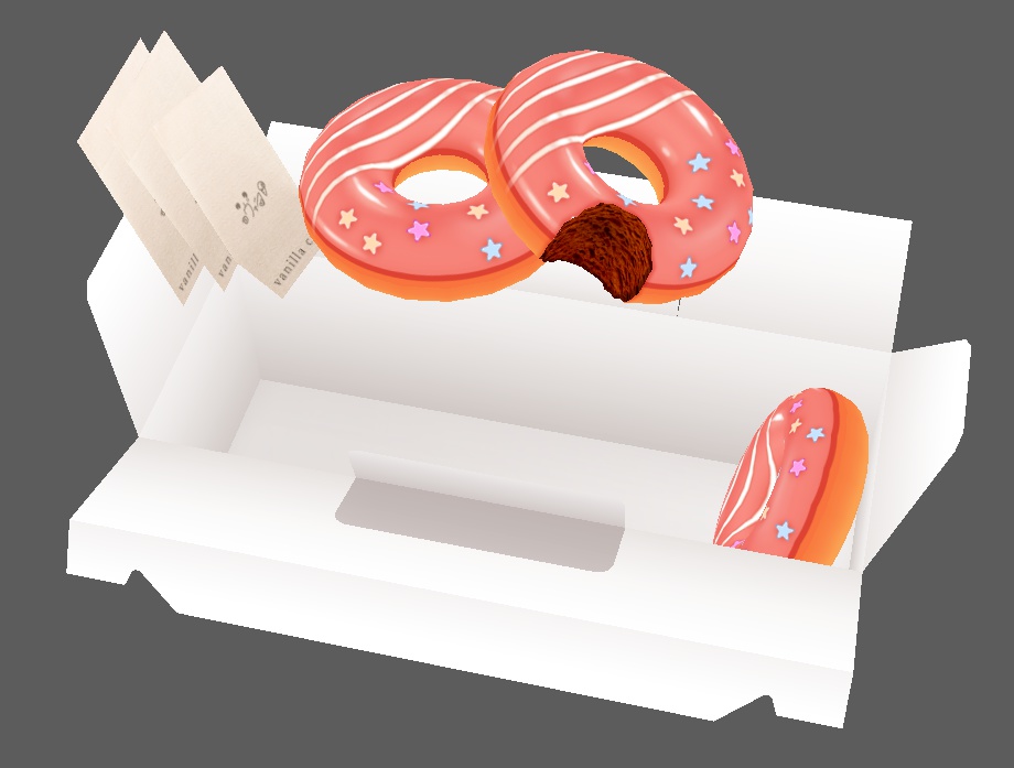 ドーナツ【3Dモデルデータ】
