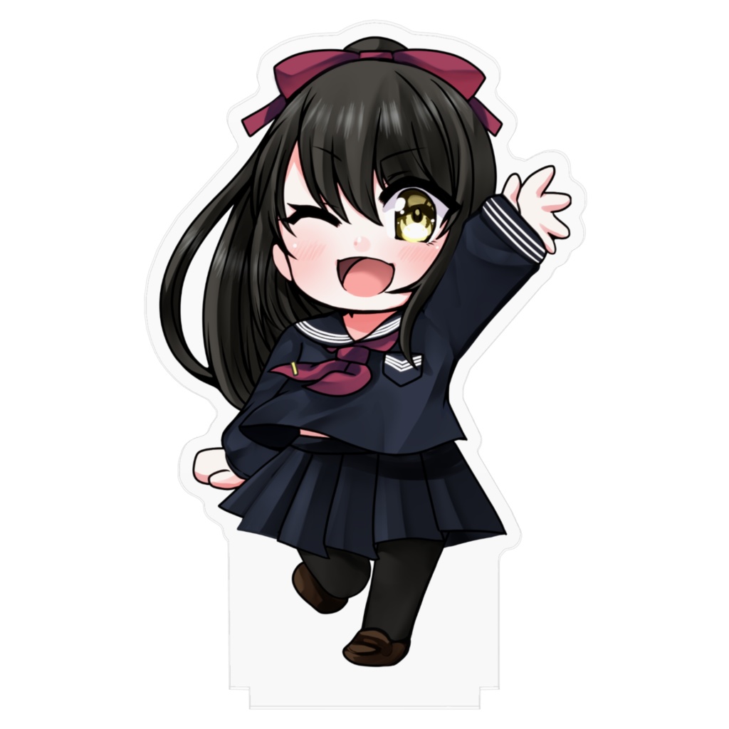 黒セーラー服あいのんアクリルフィギュア