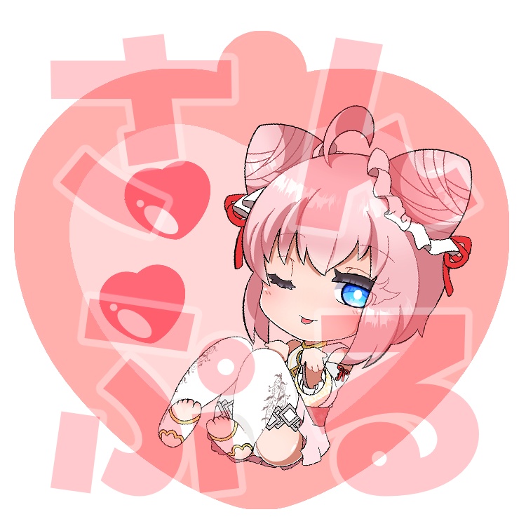 擬人化ミュウ*グリッターオイルアクキー
