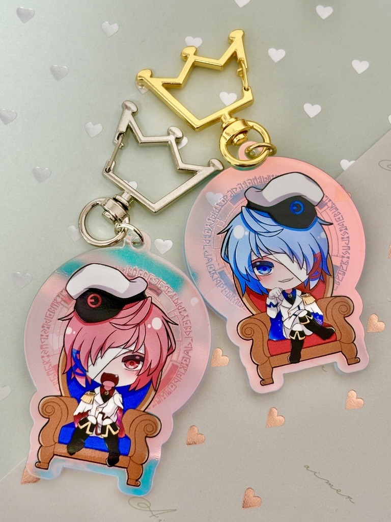 擬人化*マスクレアクリルキーホルダー(軍服)(2個セット)