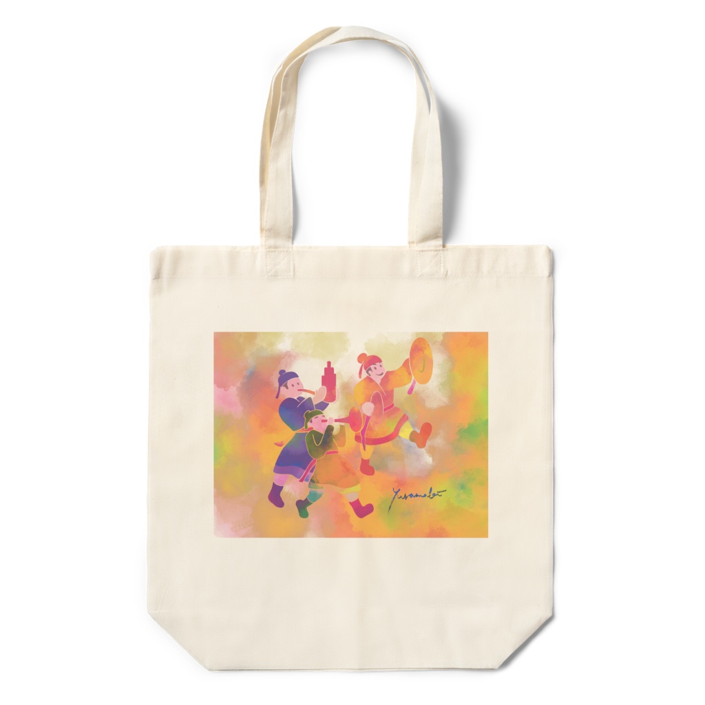 中国音楽トリオ エコバッグ Chinese musician trio bag