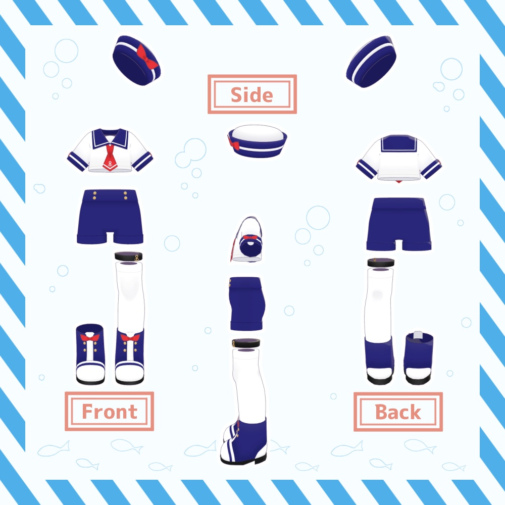 🌴ハッピーサマーセーラー⛵【まめふれんず対応】