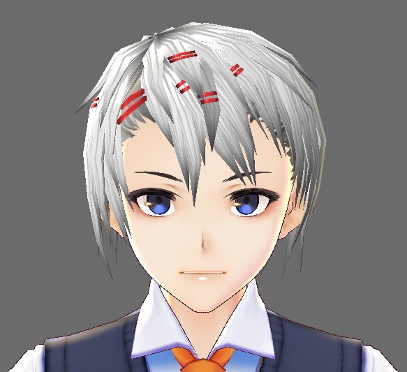 [VROID] ref: David Hockney's hair preset with bone TOG character