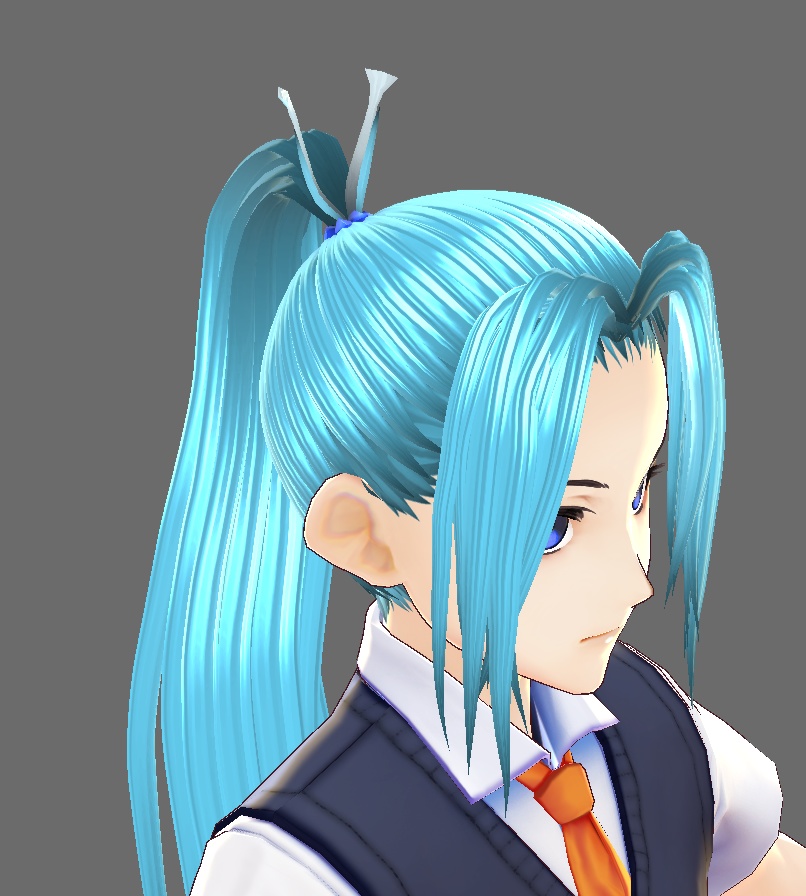[VROID] Khun Eduan's hair preset with bone TOG character