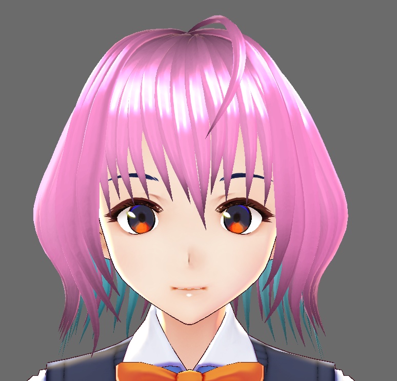[VROID] 2 Yumemi Riamu's hair presets with bone TOG character