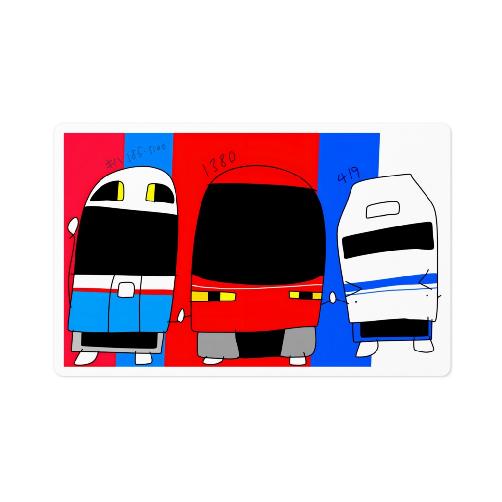 元特急組ステッカー