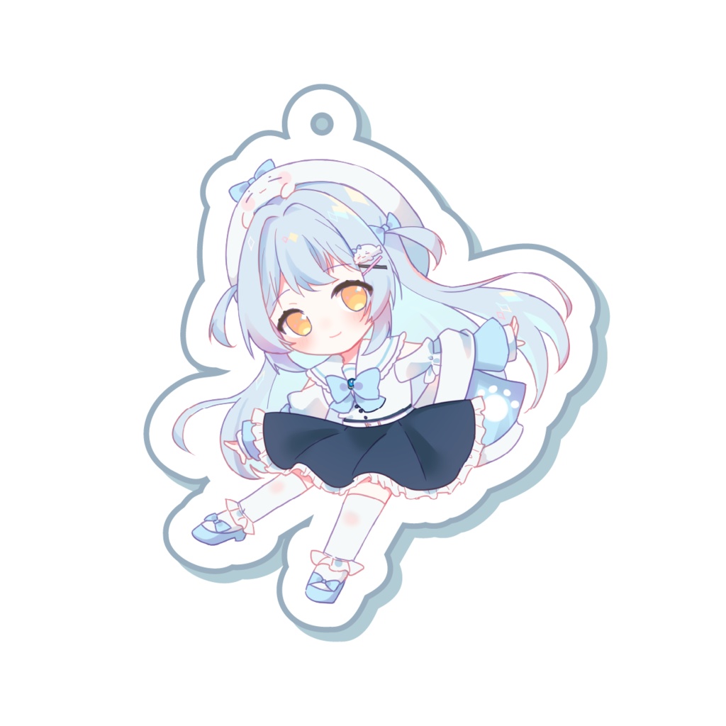 しろもちゆき ちびキャラ アクリルキーホルダー