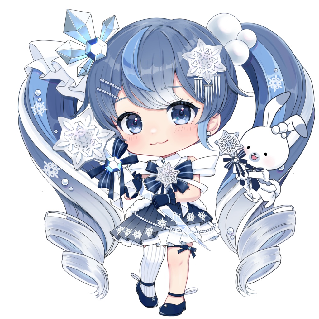 【完売・ありがとうございました！】雪ミク2025・クリスタルちゃんアクスタ