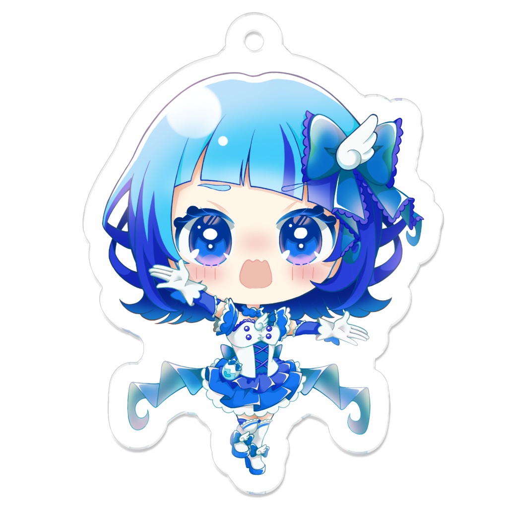 冷凍チキンデフォルメアクリルキーホルダー