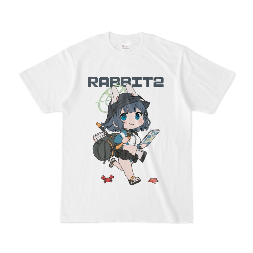 RABBIT2‐サキTシャツ