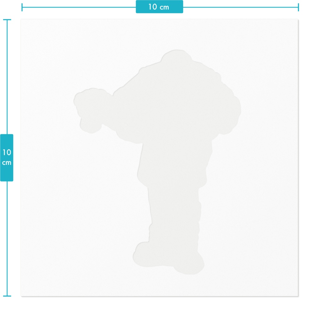 お腹から芽生えるステッカー