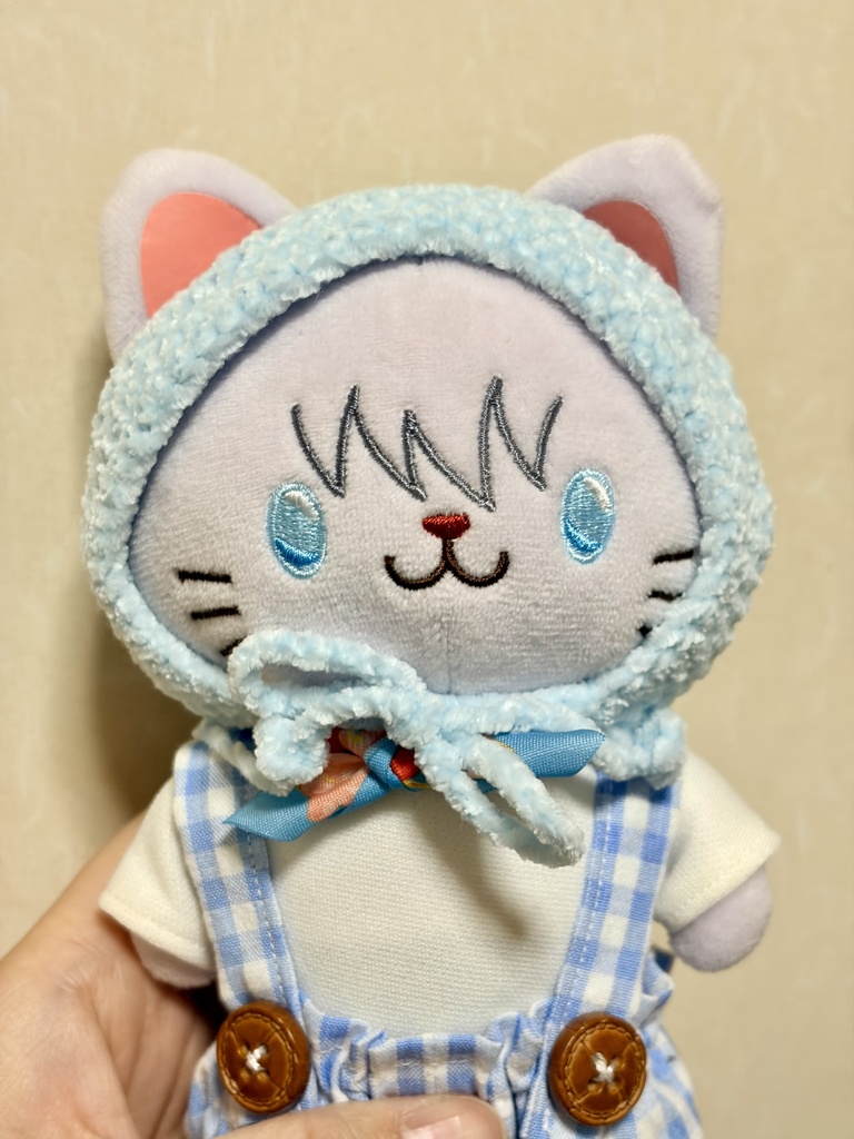 ピケ風ほっかむり(水色)