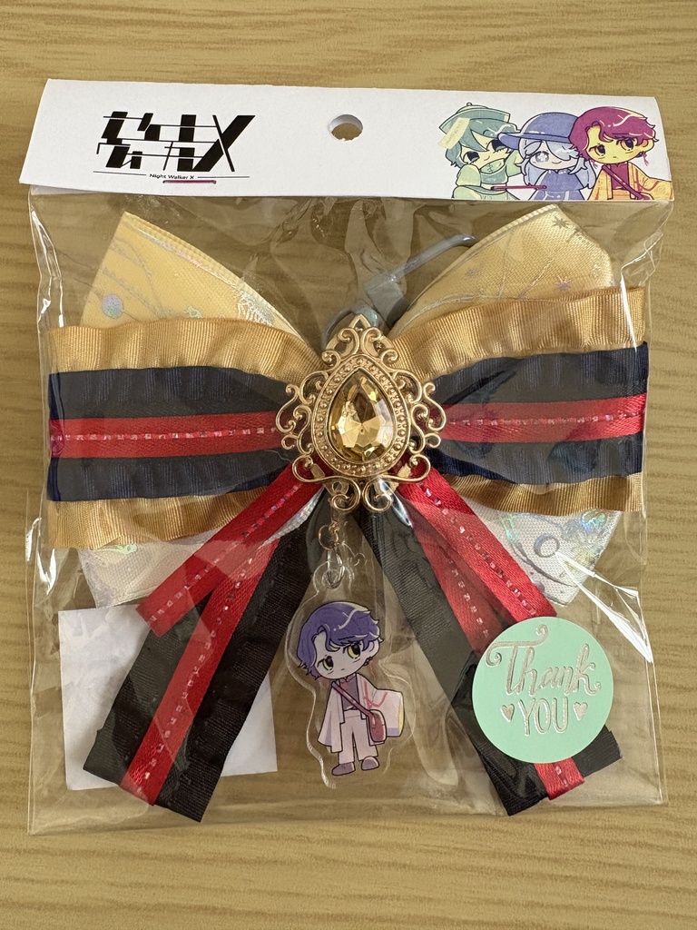 [一点物]ナイトウォーカーXチャーム付きリボンストラップ1