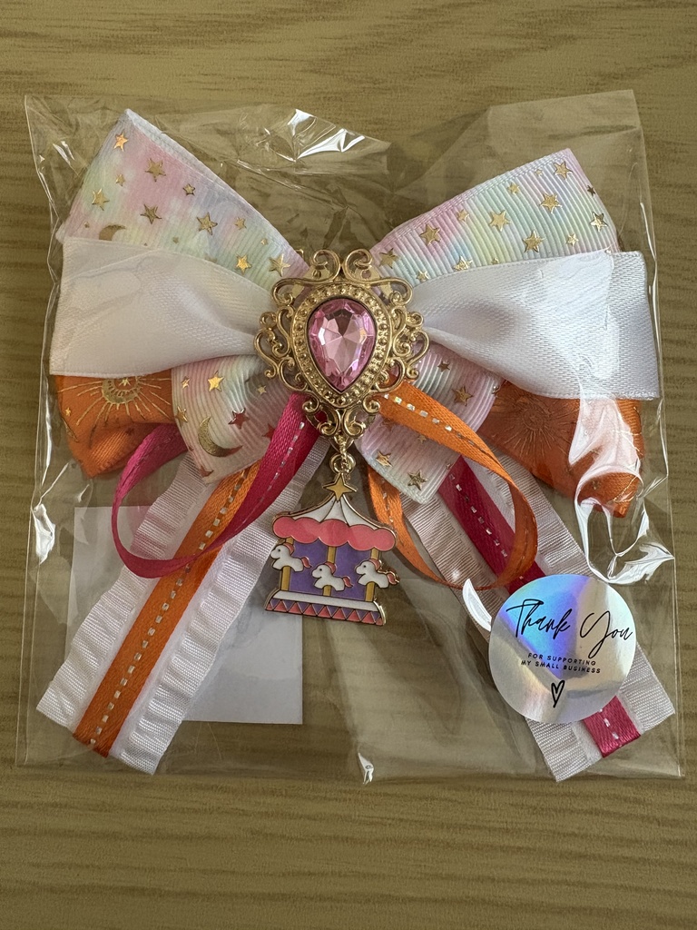 [一点物]虹活サーカスリボンチャームピンク🩷&‪🧡‬‪