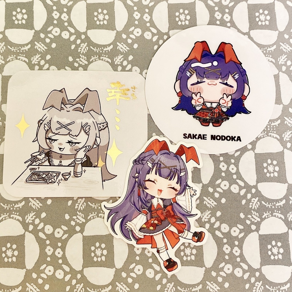 酒栄のどか一周年&生誕2025&新モデル記念グッズ【ダイカットステッカーセット】