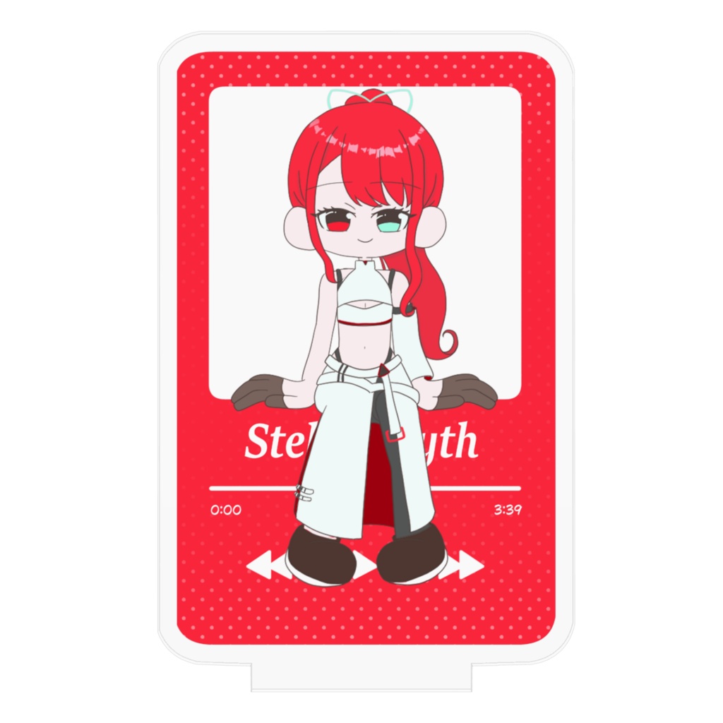 いるちゃん プレイリスト風アクリルスタンド(背景透明)